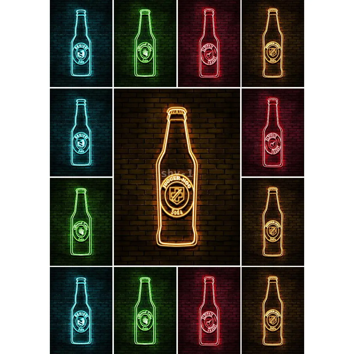 Gaming Passion Collection JuggerNog Neon Wall Sign  Vibrant LED Poster Print for Game Room Decor