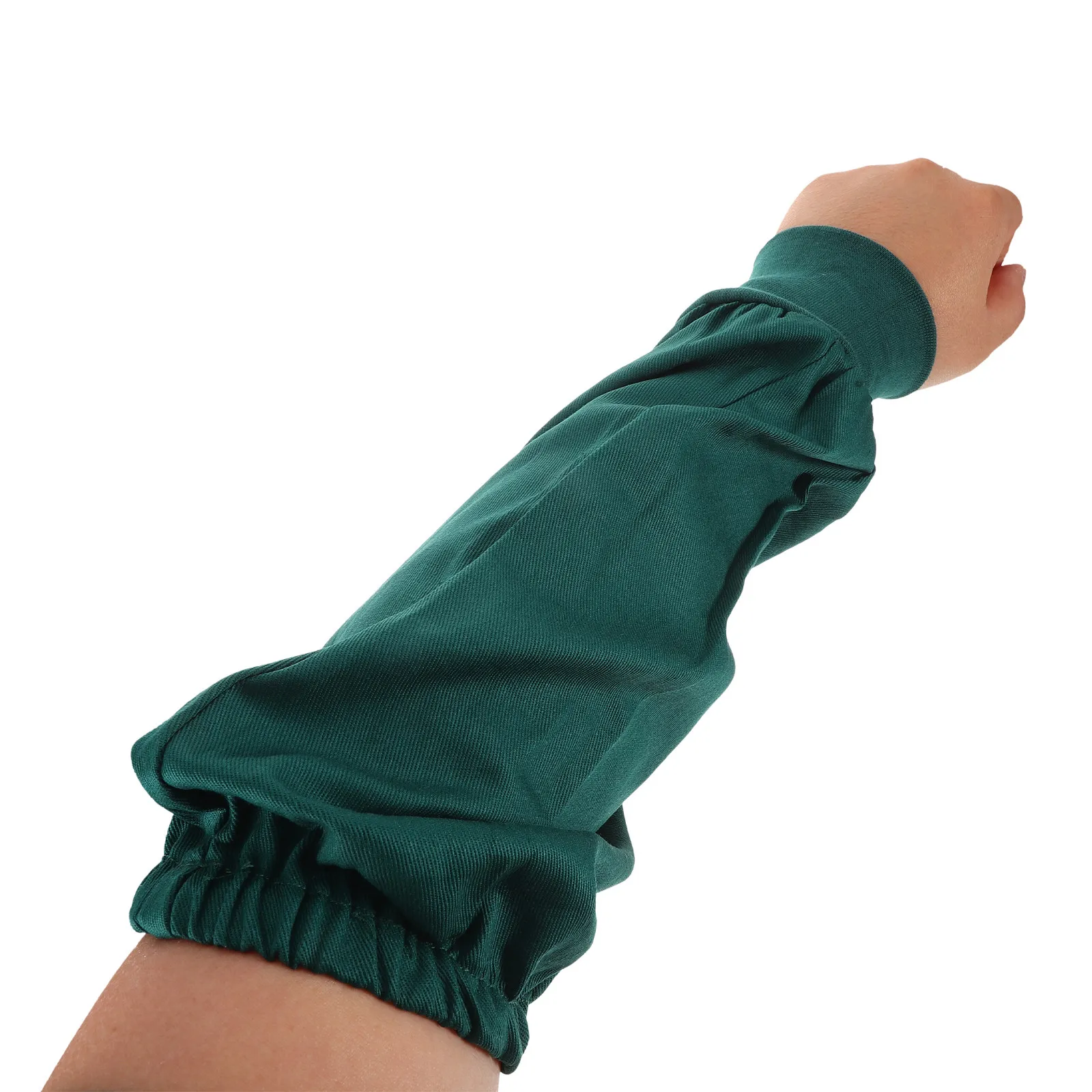 

1Pair Soft Cotton Protective Arm Sleeves Elastic Fit Sweat Absorbing Forearm Covers for Hospital Kitchen Dishwashing Dog