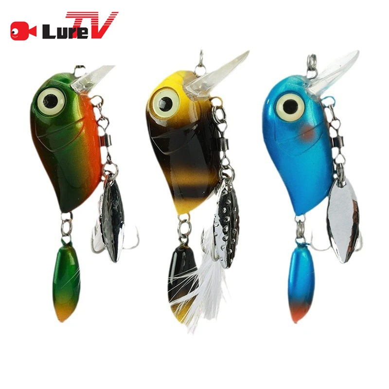 luretv Jackall SAME STYLE 1PCS water surface lure MICRO TAPPY floating rock fat guy