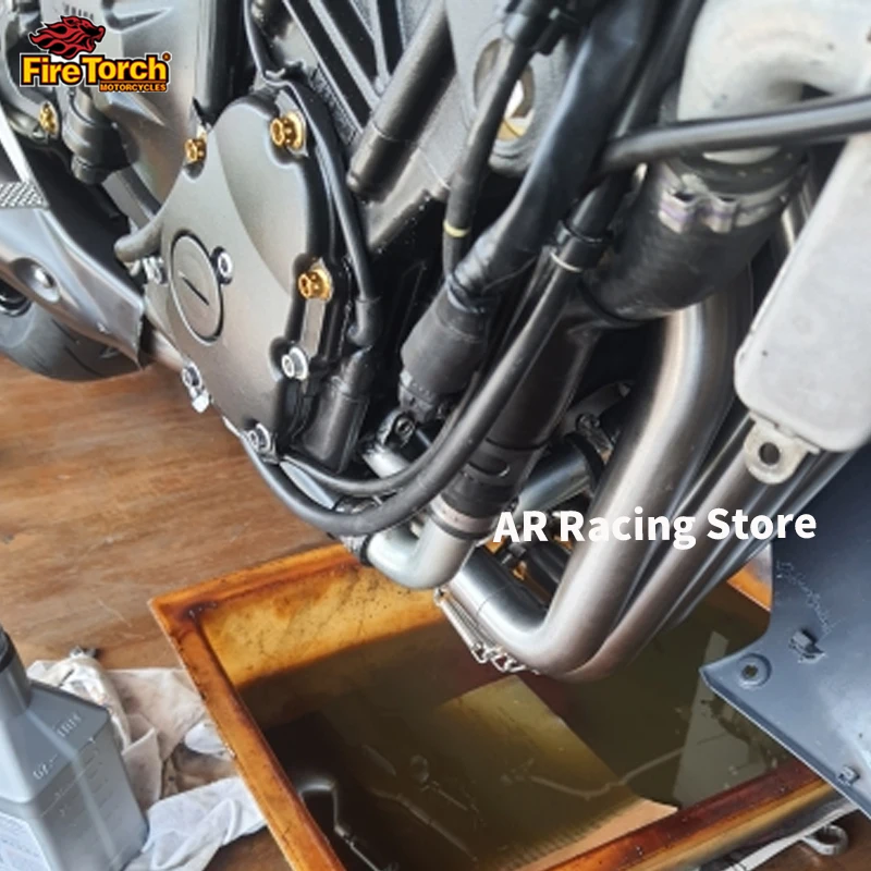 Slip For Yamaha YZF R6 2017 2018 2019 2020 Full System Motorcycle Exhaust Escape Moto Front Link Pipe Connect Original Muffler