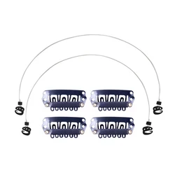2 adet görünmez tel balık hattı ve 4 adet 28mm U şekilli çıt çıtlı tokalar için saç ekleme kiti