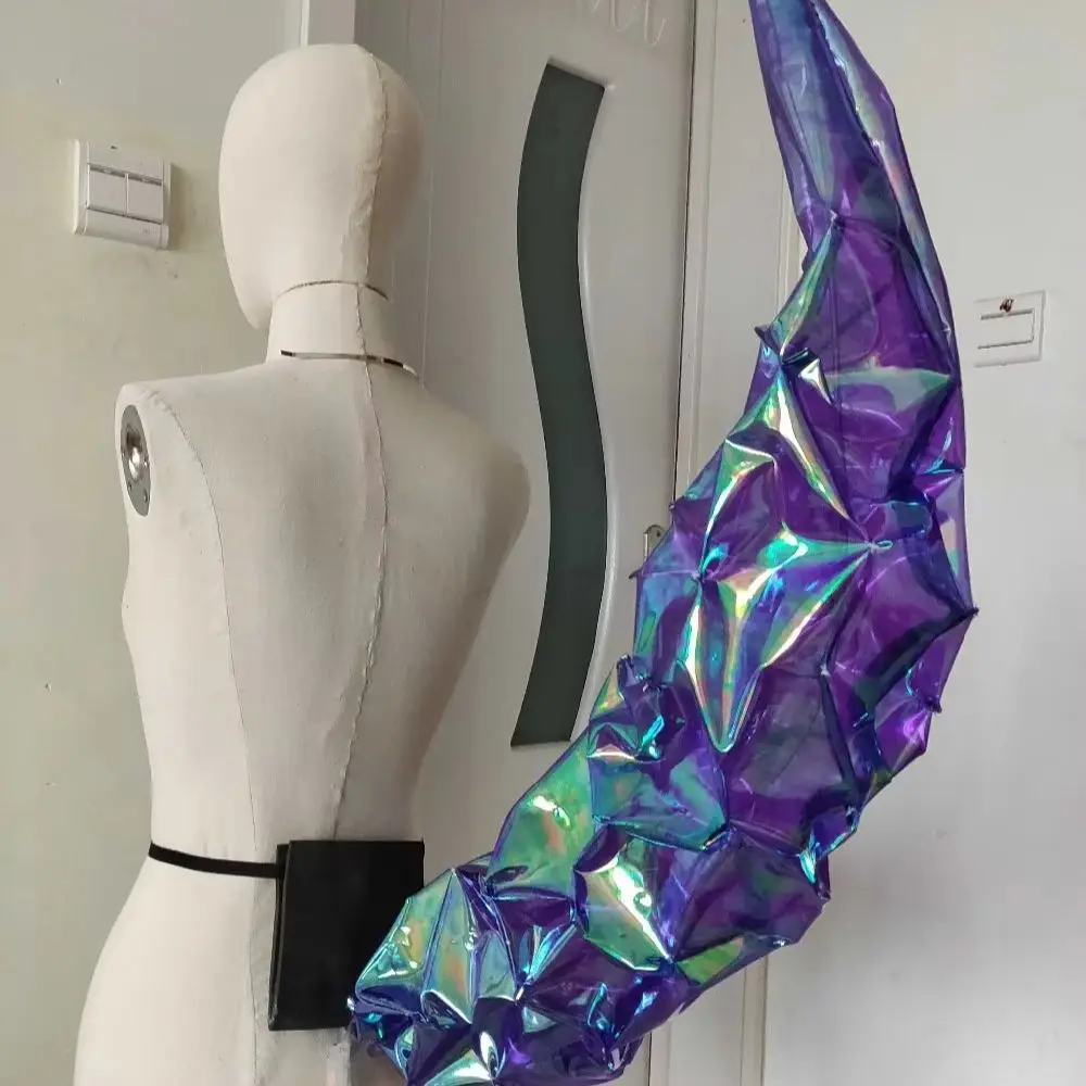 

Handmade Cos LOL Ahri tail KDA Idol singer kda Cosplay tails shiny One Tailed Fox Ahri cosplay props luminous tail A