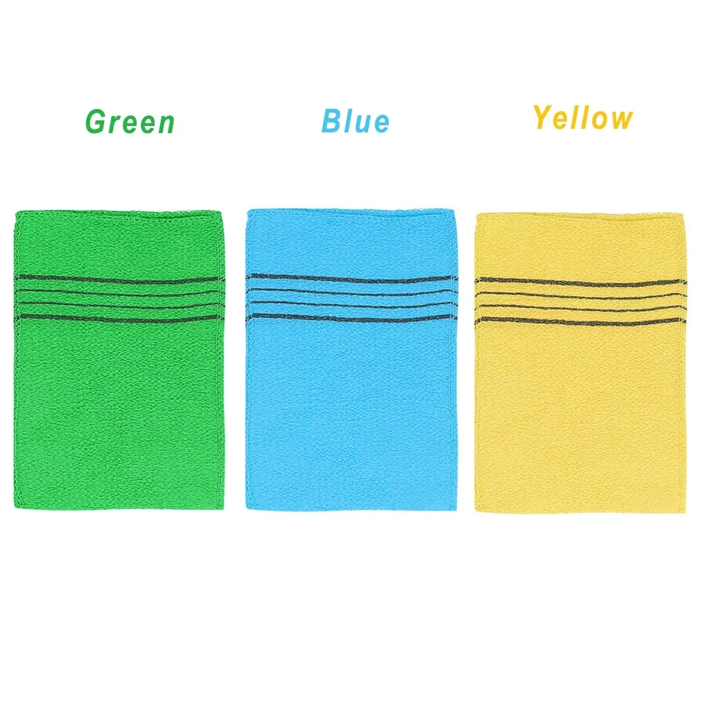 10Pcs/Set Double-sided Towel Korean Exfoliating Bath Washcloth Body Scrub Shower Towel Coarse Grain Towel For Adults