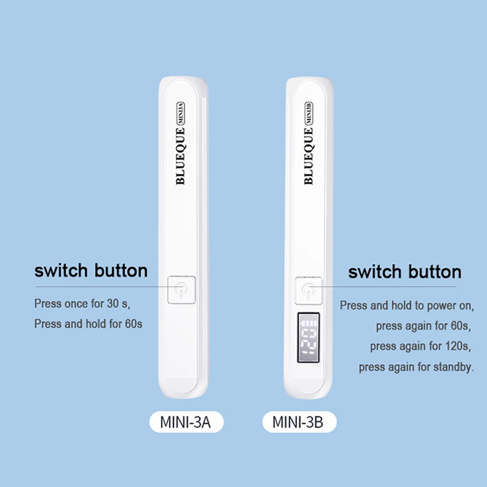 Mini Portable Quick Dry UV LED Nail Dryer Lamp Nail Light For Curing Gel Polish Storage Focus Light Type-C Rechargeable Manicure