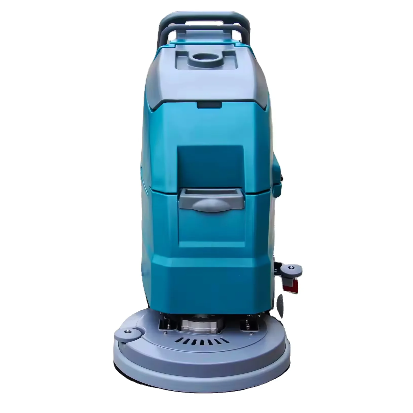 Compact Quick Drying Commercial 24V Battery Powered Industrial Walk Behind Electric Floor Scrubber