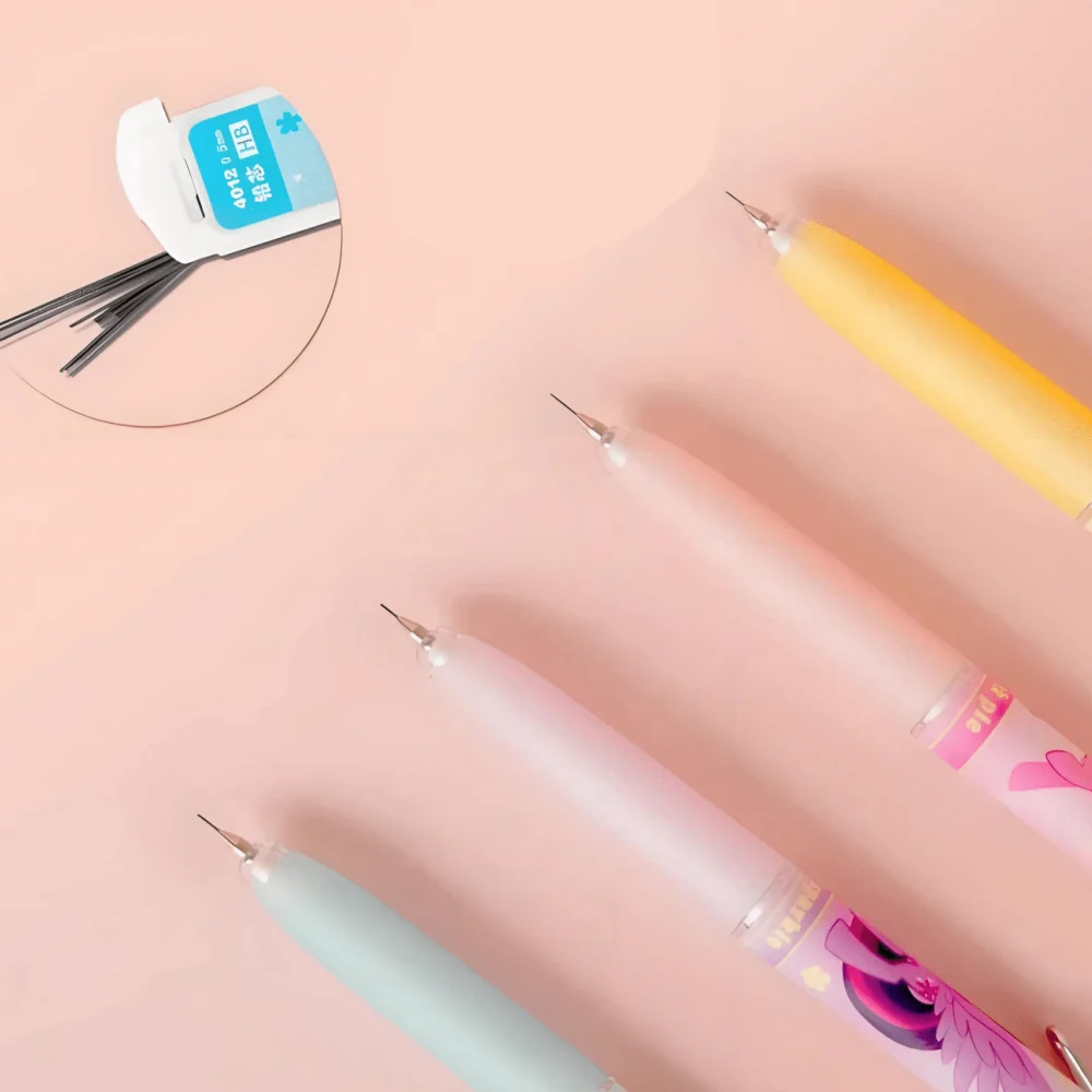 1/2/3/4pcs Set of Automatic Mechanical Pencils with Refills A cute cartoon mechanical pencil set designed for students - view 5