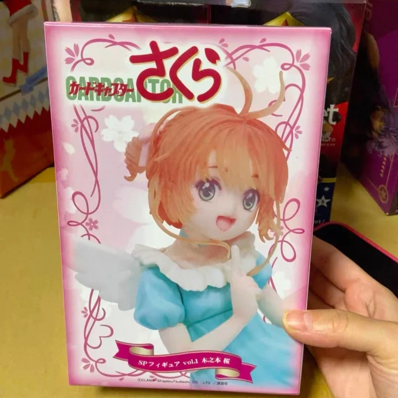 

New Genuine Cardcaptor Sakura Anime Angel Figure SP Vol.1 Kinomoto Sakura Pvc Model Statue Ornament Toy Birthday Gift