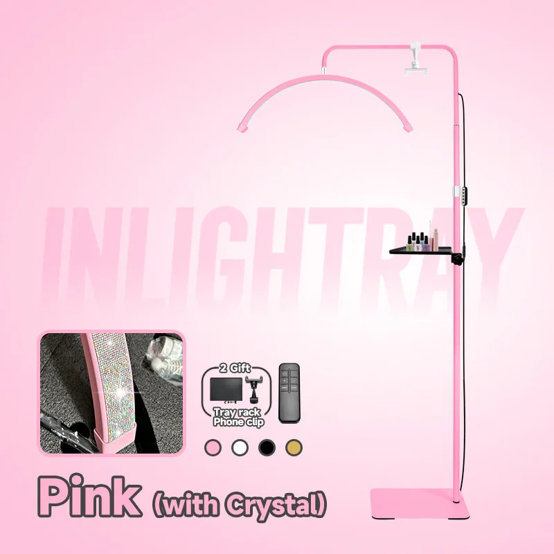 2025 oem Custom Gratis LOGO 45 W Nieuwe U-gezamenlijke LED halve maan wimper extension Salon lamp wimper schoonheid nagel vloerl