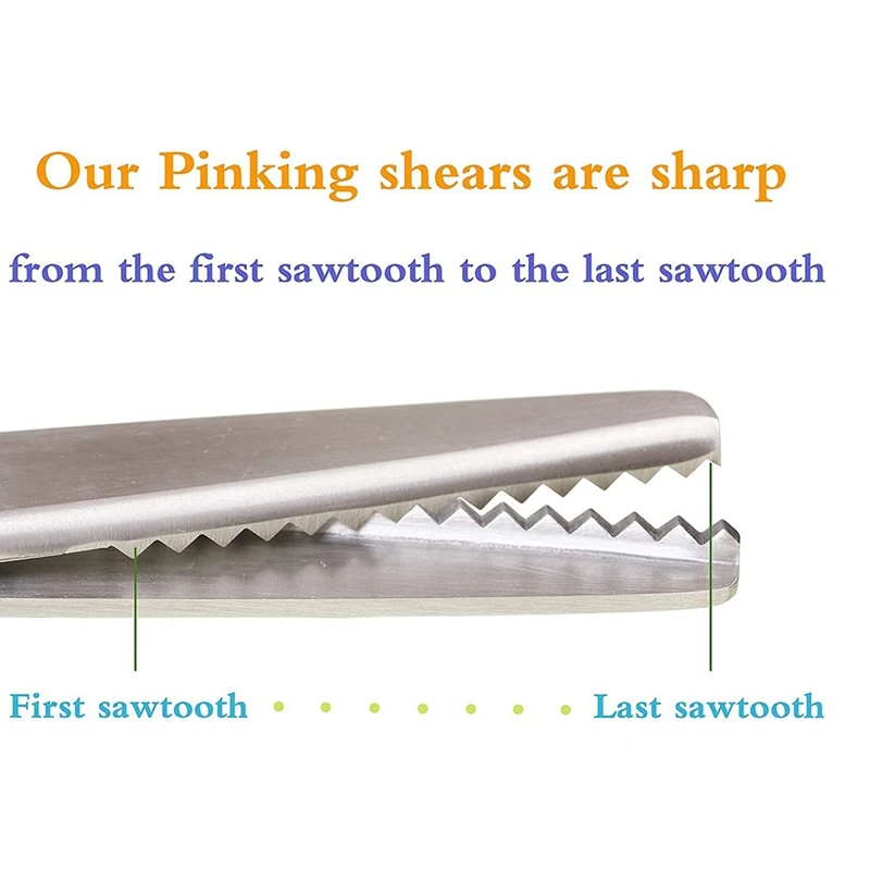 M11k-tesoura serrilhada de tecido alça macia tesoura serrilhada triangular serrilhada adequada para tecido