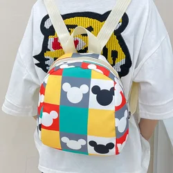 Disney Minnie Mouse Kindergarten Children's Schoolbag Anime Mickey Mouse Backpack for Children Aged 3-5 Years Old Cartoon Bag