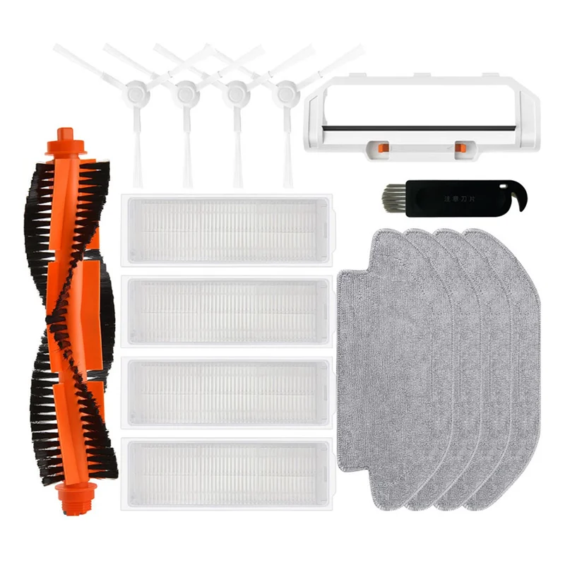 For Xiaomi Mijia Robot Vacuum Mop 3C B106CN Spare Parts Accessories Main Side Brush Hepa Filter Mop Rag Cloth Cover