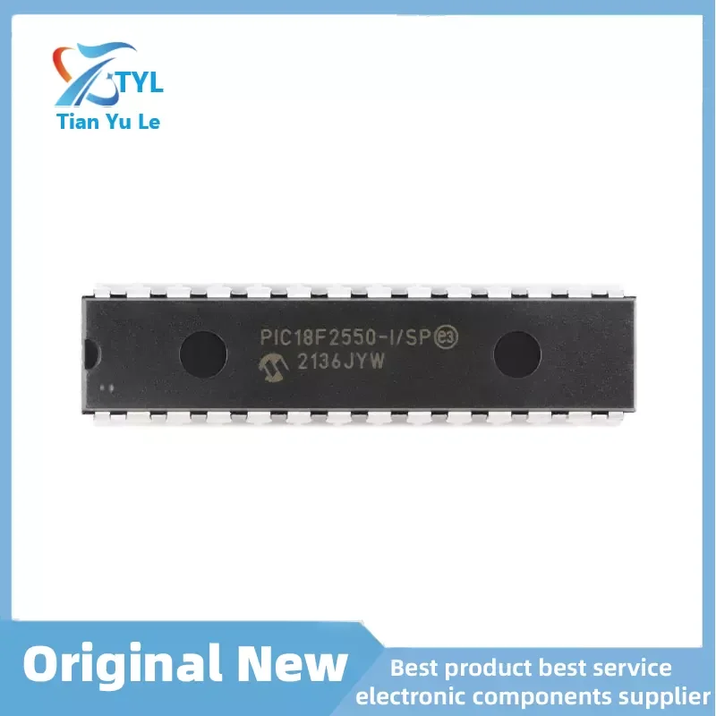 New Original PIC18F2550-I/SP PDIP-28 high-performance enhanced flash USB microcontroller