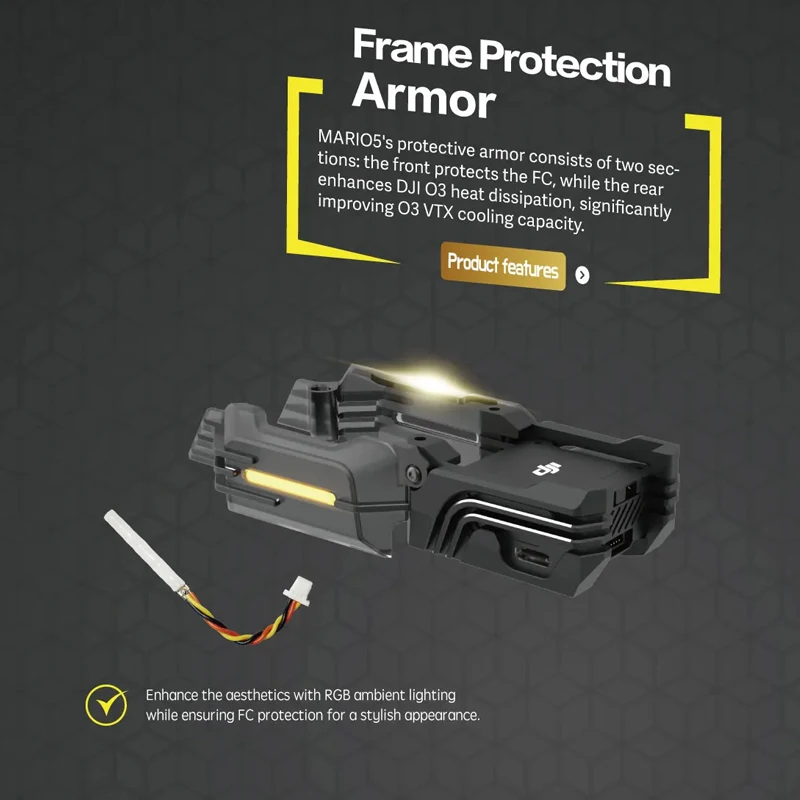 SpeedyBee Mario5 Mario 5 KIT de marco DC avanzado para O4 PRO Unidad de aire VTX RC FPV Dron de carreras de estilo libre Quadcopter DIY
