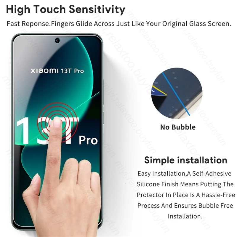 2 Stuks Beschermende Glas Voor Xiaomi 13T Pro 5G Gehard Glas Xiomi Xiaomi Xiaomy Mi13T Xiaomi13T 13T Pro 5G Screen Protector Film