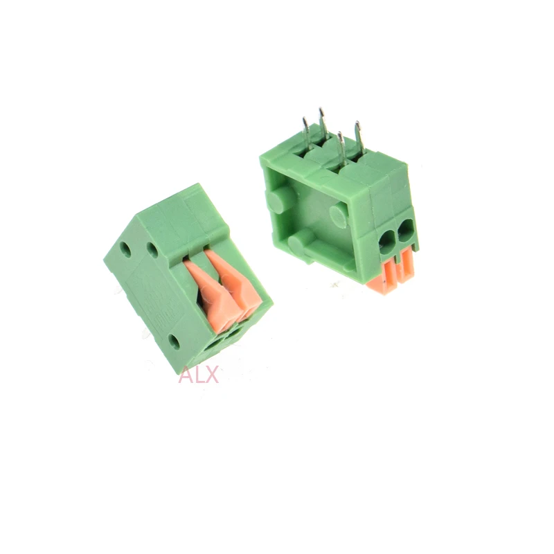 Obrázek 3: 10ks kf141r 2nz špendlík jaro svorka blok konektor 2.54mm namestí pravá úhel 2póly 2os pro PCB (desky plošných spojů) montuje spojování