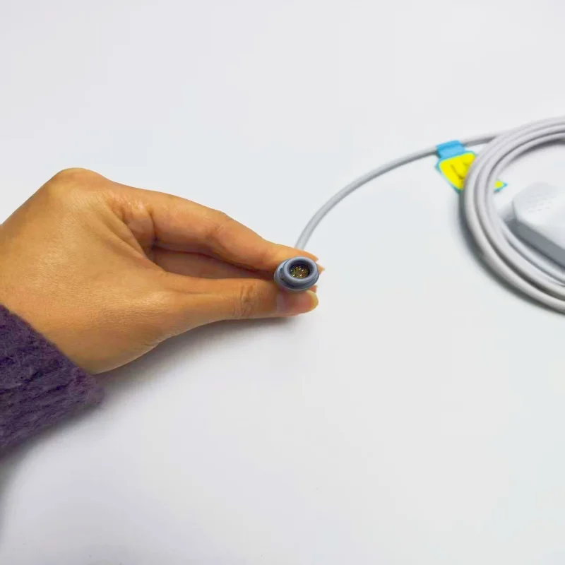 Compatible For Contec 5pin with  digital chip adult fingerclip Spo2 Sensor Oximetry probe  cable wires TPU 3M