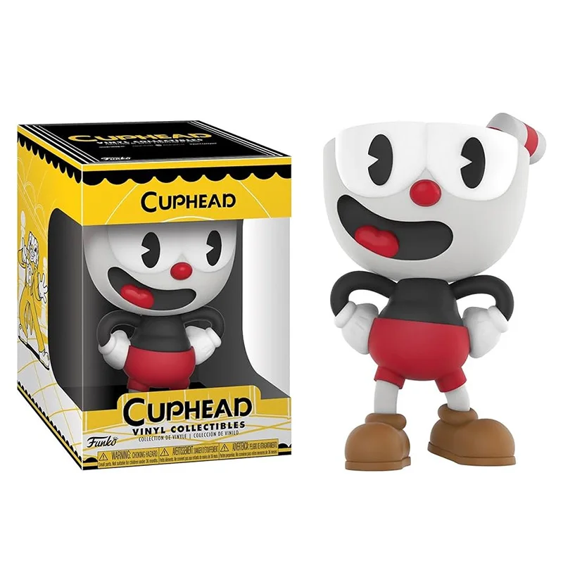 Funko Pop Mugman Cuphead Vinyl Action Figures Toys Collectible Dolls Toys Gifts for Kids