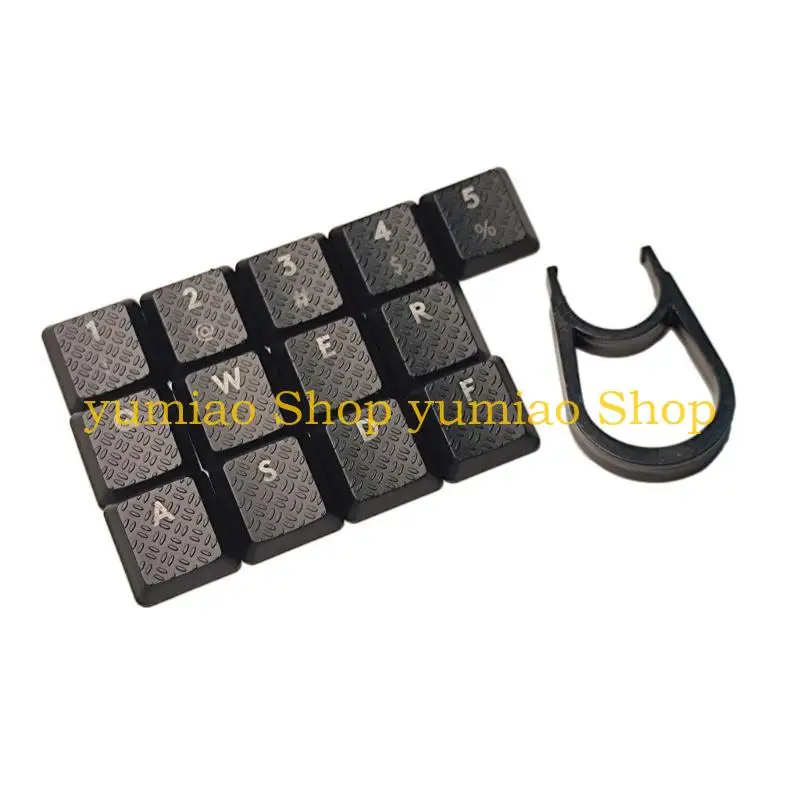 587B 13PCS Textured Backlit Keycaps for G813/G815/G915/G913 TKL Anti slip Switches Keycap Set Professiona