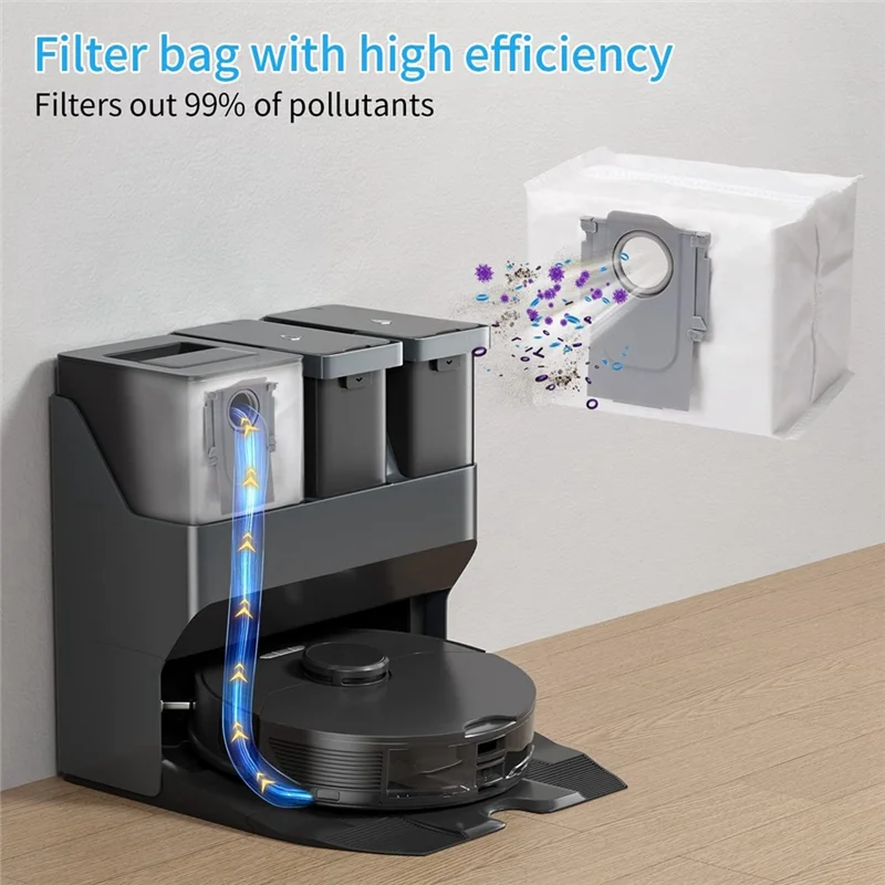 ل Roborock S7 S70 S7max T7S T7S زائد جهاز آلي لتنظيف الأتربة الملحقات الرئيسية الجانب فرشاة فلتر Hepa ممسحة الوسادة قطع الغيار-A58E