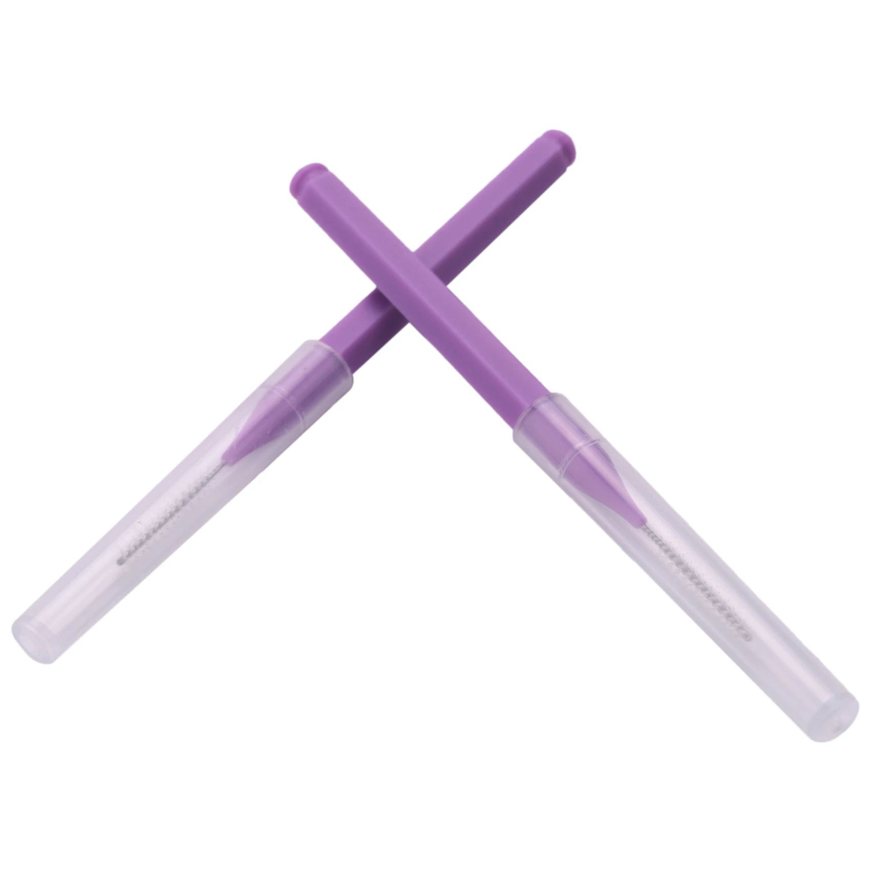 Juego de 8 unidades de hilo Dental, cepillo Interdental suave, palillo de dientes saludable para la limpieza de los dientes, color morado