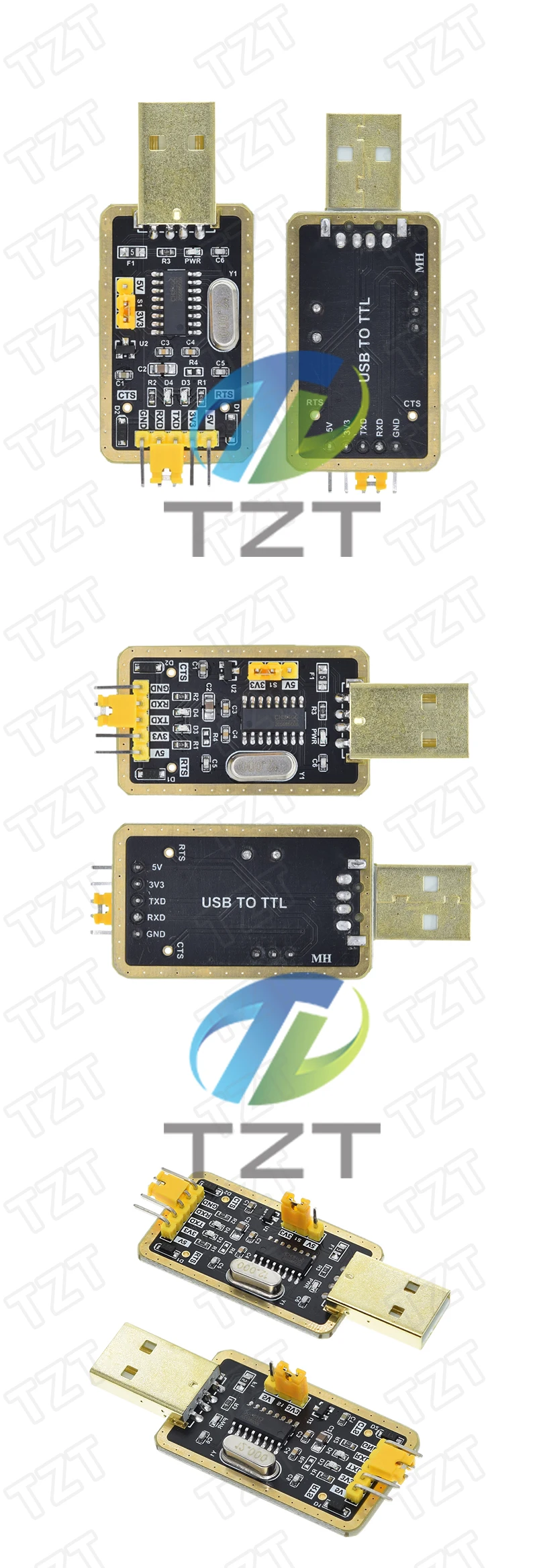 TZT CH340-Modul anstelle von PL2303 CH340G RS232 auf TTL-Modul, Upgrade USB auf serielle Schnittstelle in neun Bürstenplatte für Arduino Diy Kit – Detail 5