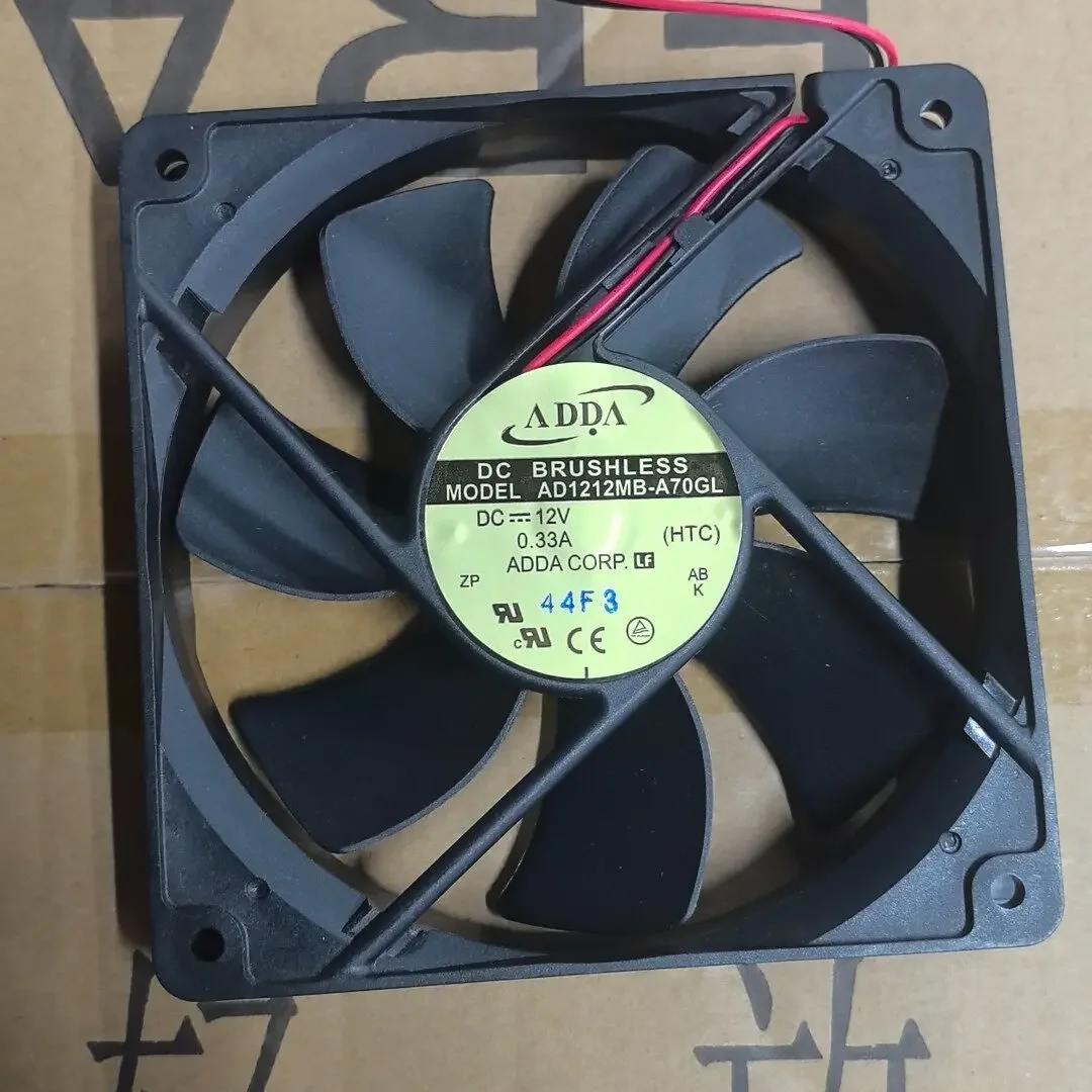 

Original AD1212MB-A70GL 12V 0.33A 12025 two-wire ball cooling fan