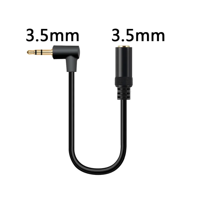 3.5mm Headphone Extension Cable 90 Degree 1/8\