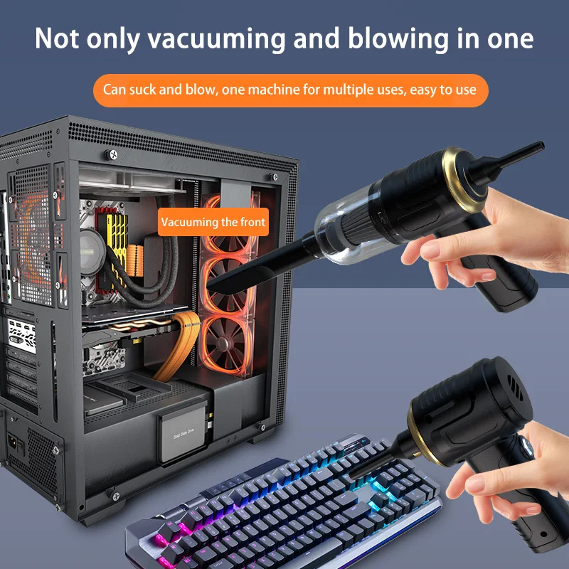 Xiaomi High-power Car Vacuum Cleaner Suction & Blow Home & Car Use Portable Strong Suction Power Small Wireless Vacuum Cleaner