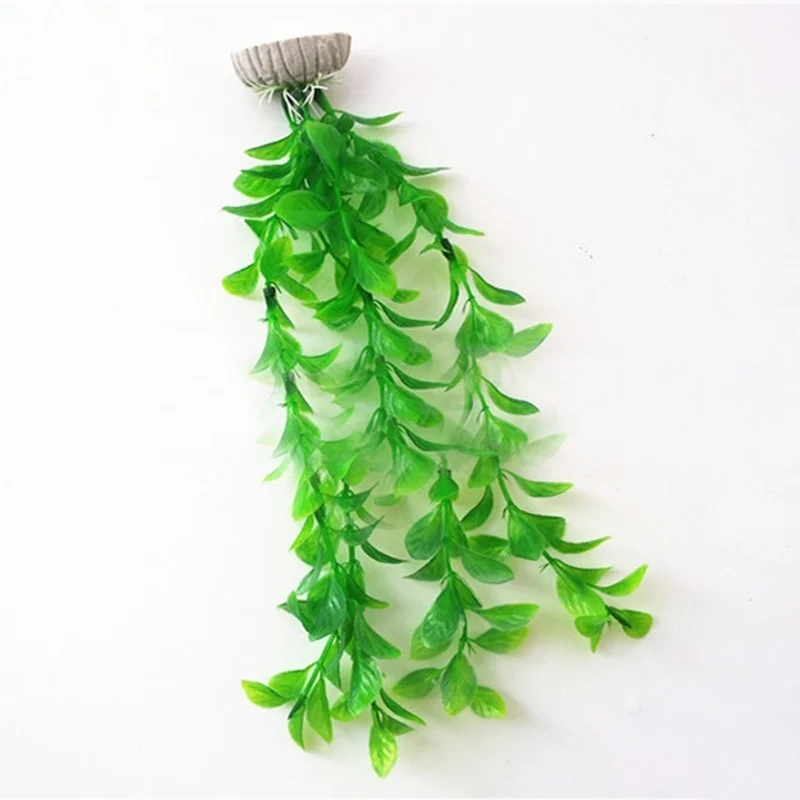Plastic Aquarium Decorations Green Artificial Plastic Plant Grass for Fish Tank Aquarium Ornament Decor Pet Fish Supplies
