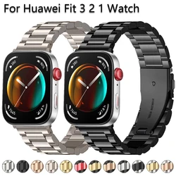 Stainless Steel Strap For Huawei Watch Fit 3 2 Bracelet Metal Band Replacement Wristband For Huawei Watch Fit3 Fit2 Corrreas