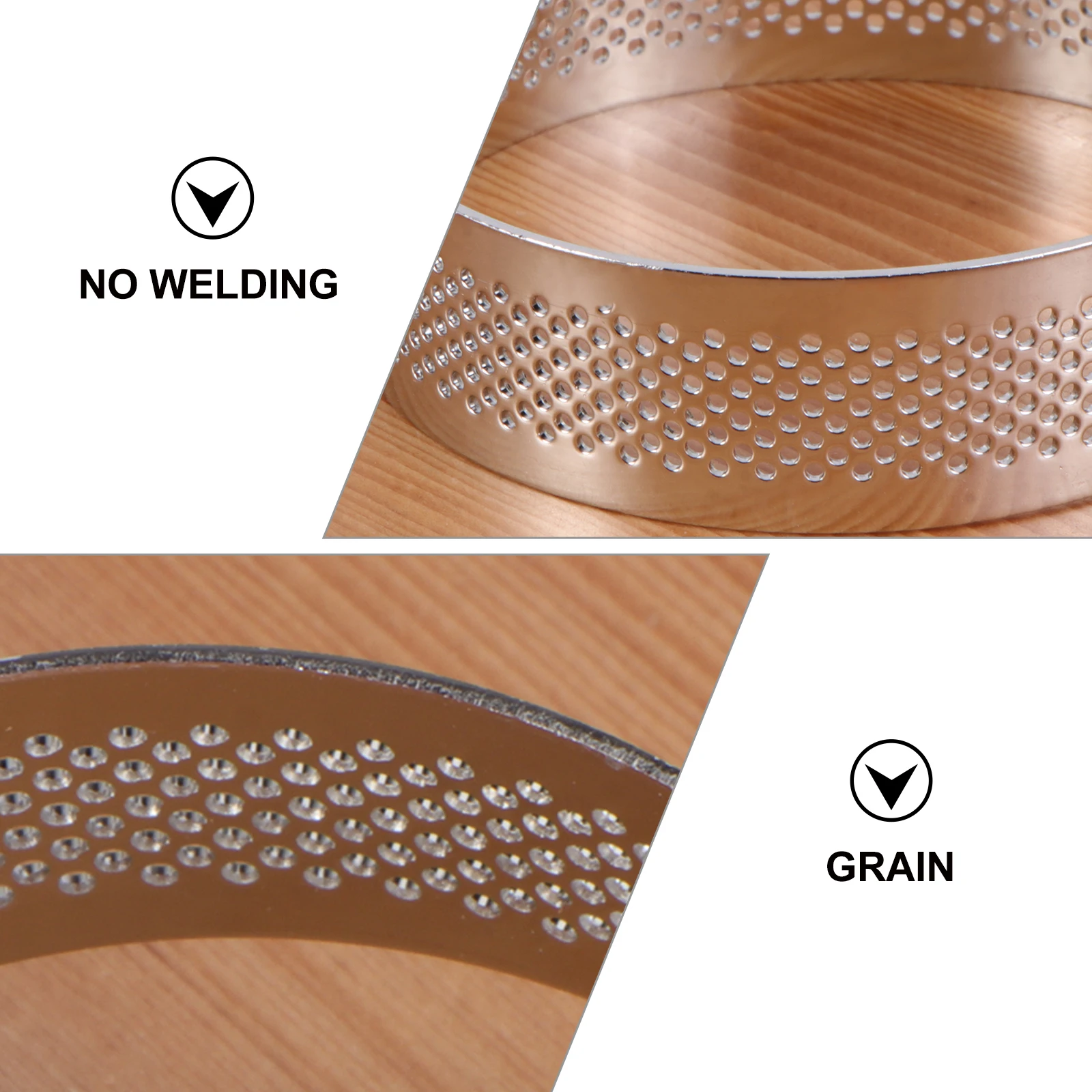 

Stainless Steel Tart Ring 8cm Round Baking Mold for Cheesecake Egg Tart Mousse Non-Stick Easy Clean Heat Conductive