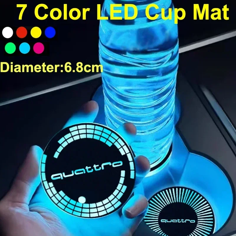 Подставка под бутылку для автомобиля, для Audi Quatrro A1 A2 A3 A5 A6 A7 A8 Q1 Q3 Q4 Q5 Q6 Q7 Q8 TT A4L A6L