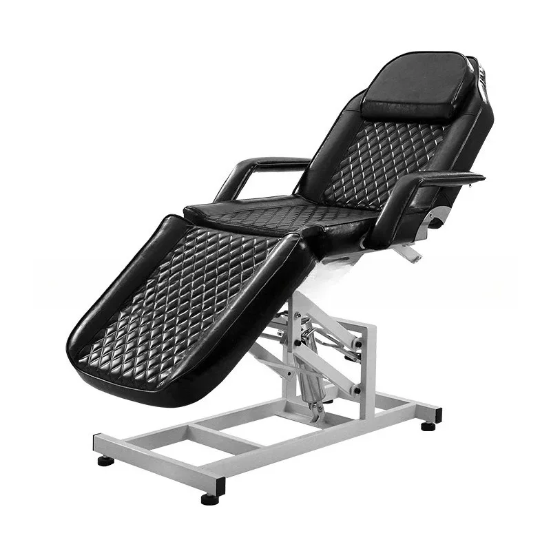 Convenient and multi-functional liftable massage bed