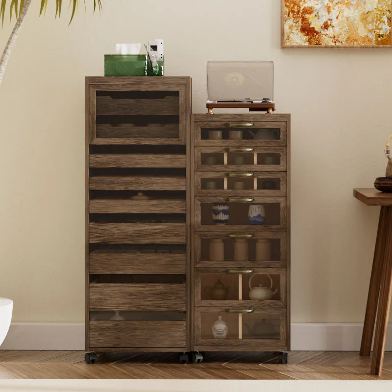 Storage cabinet, multi-layer medieval jewelry cabinet drawer type c