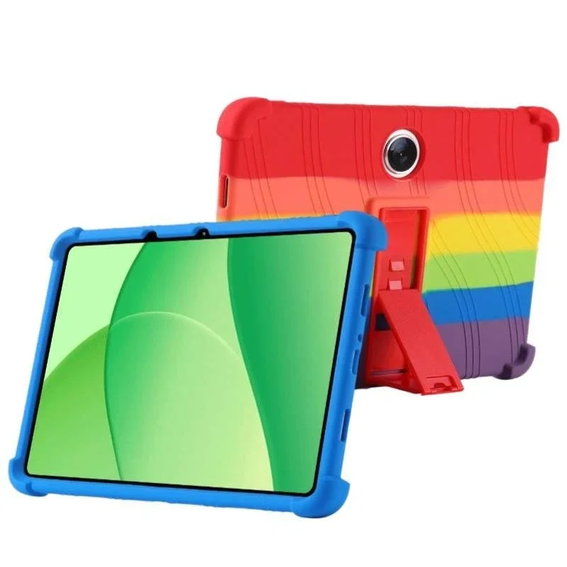 Silicone Case for OnePlus Pad Lite 11 Inch Tablet Shockproof Protective Cover with Kickstand TPU Full Body Drop Protection