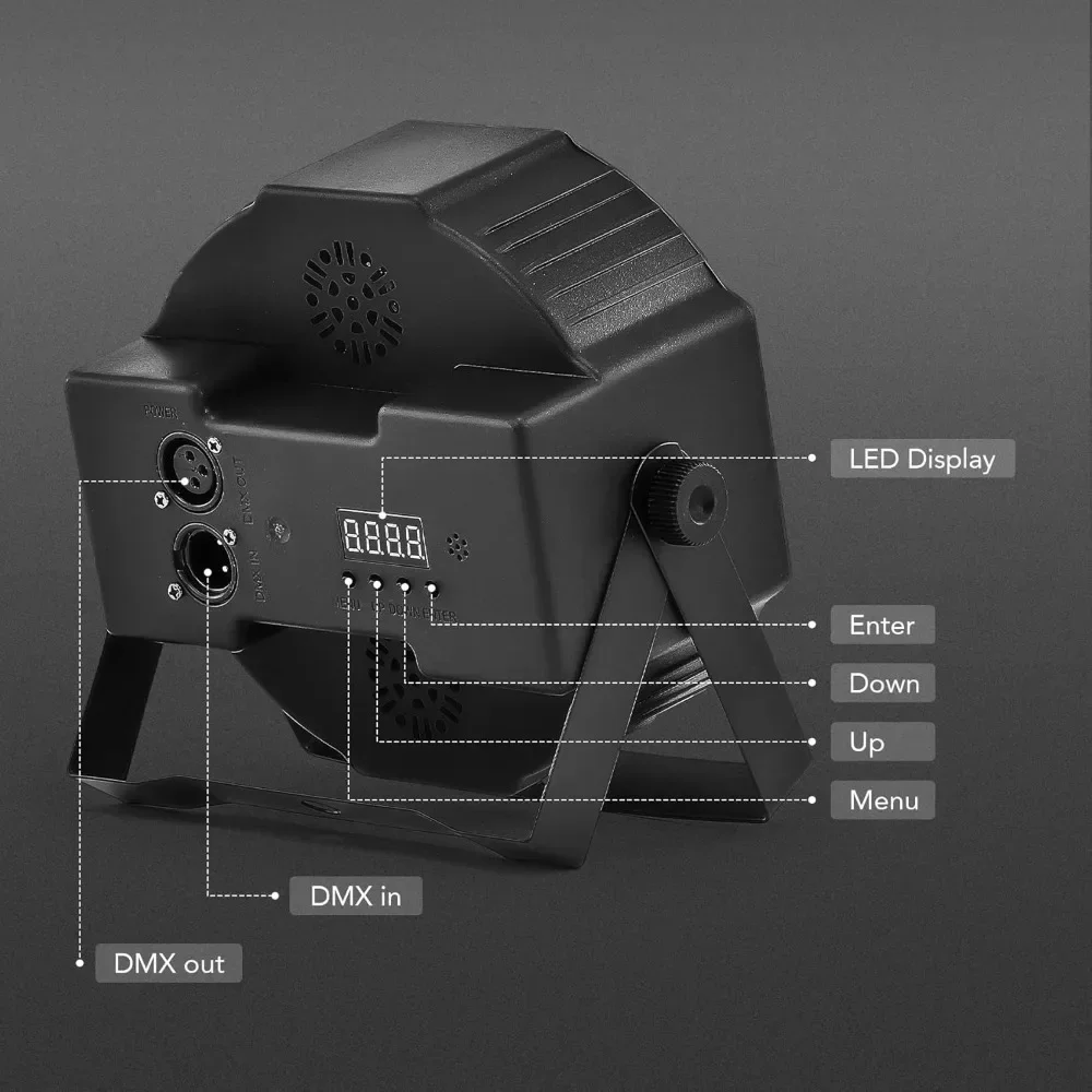 Effect Lighting , 8 Pcs 18x3W RGB Par Can Lights Package with Remote Controller Sound Activated Stage LED Stage Lights DMX