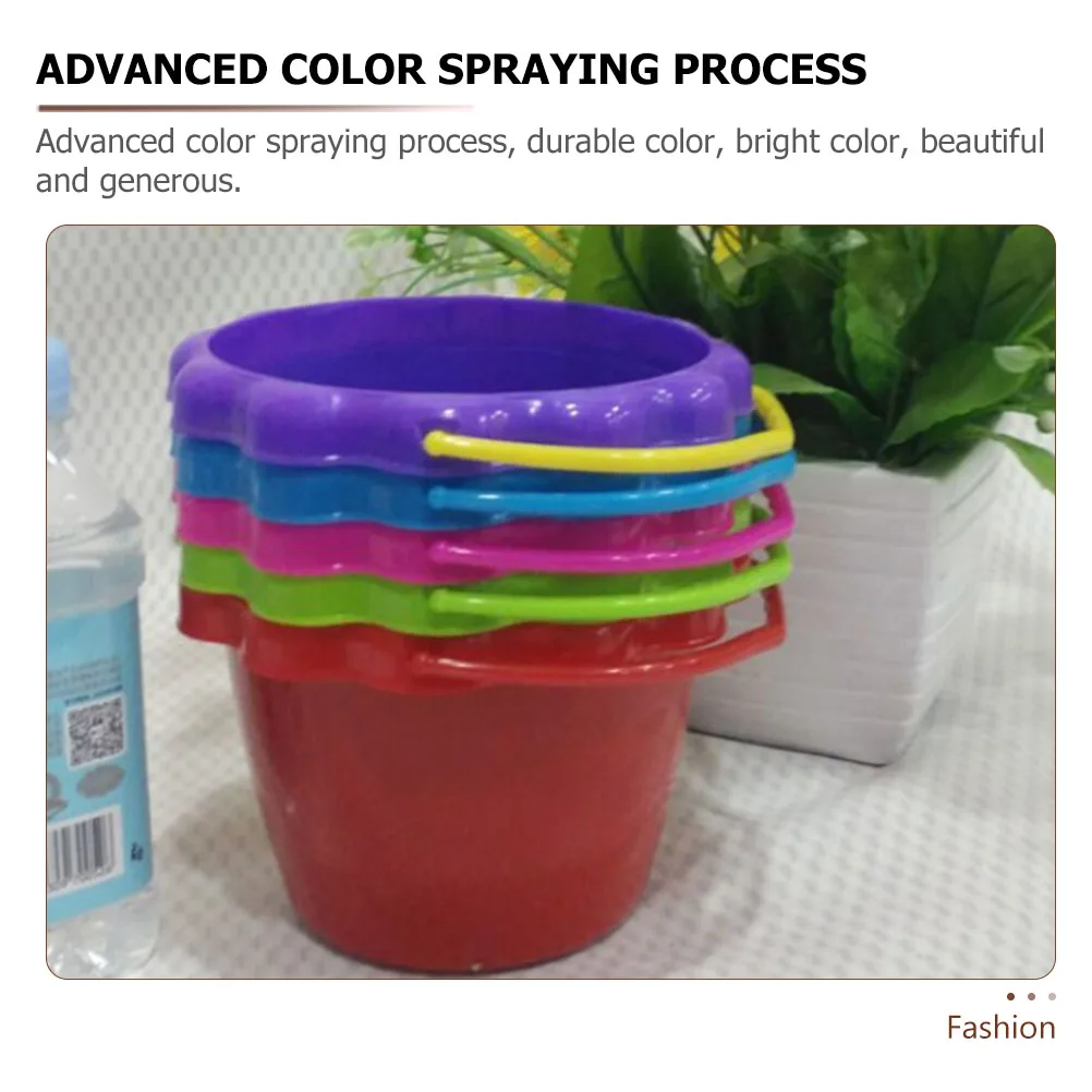 4 pçs crianças areia praia brinquedos balde de jogo de água crianças balde de areia verão brinquedo de pesca conjunto cor aleatória seguro