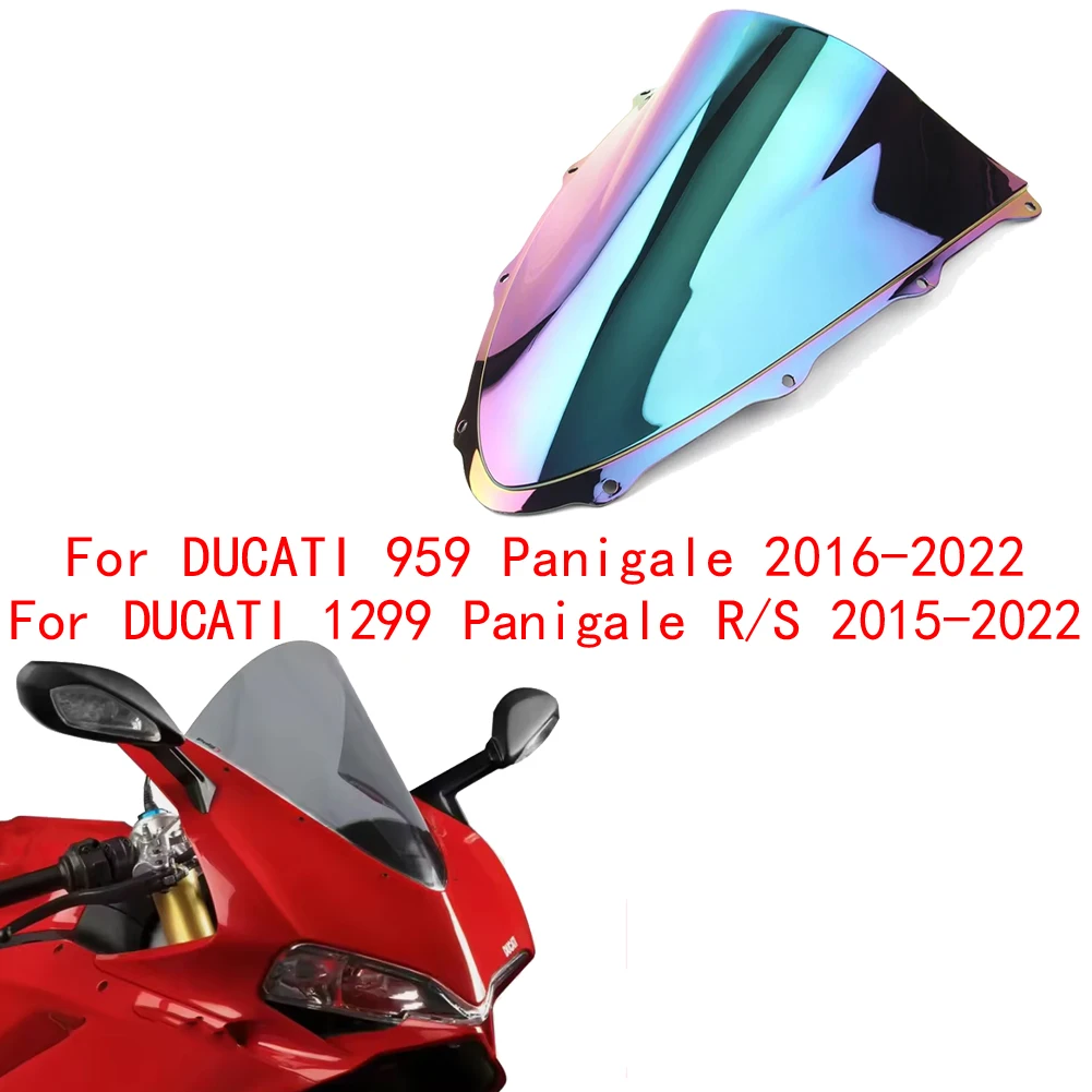 

Motorcycle Street Sport Bike Windshield Windscreen For DUCATI 959 1299 Panigale R/S 2022 2021 2020 2019 2018 2017 2016 2015