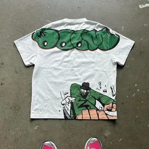 Herren-T-Shirt gedruckt mit Texten von Cartoon, europäischer und amerikanischer Charakter, Y2K, Harajuku, lässig, rein Baumwolle, Kurzarm, neu 12 Hauptverkäufer nackt - №2