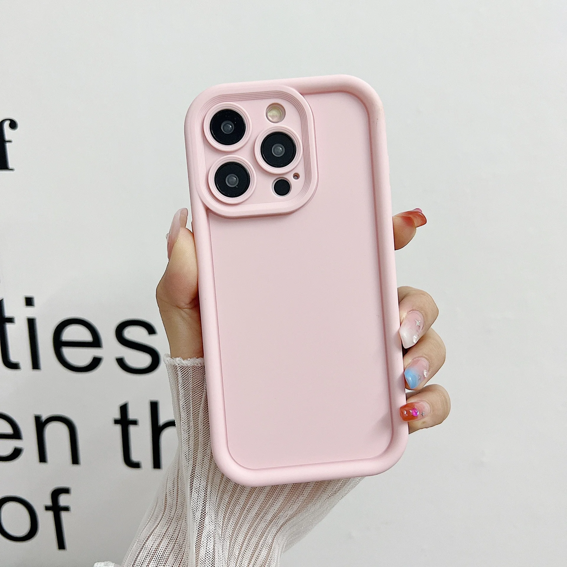 Geschikt Voor Huawei Mate60pro Effen Kleur Emery Mobiele Telefoon Case Materiaal Honor 90 Anti-Fall Mobiele Telefoon Beschermhoes