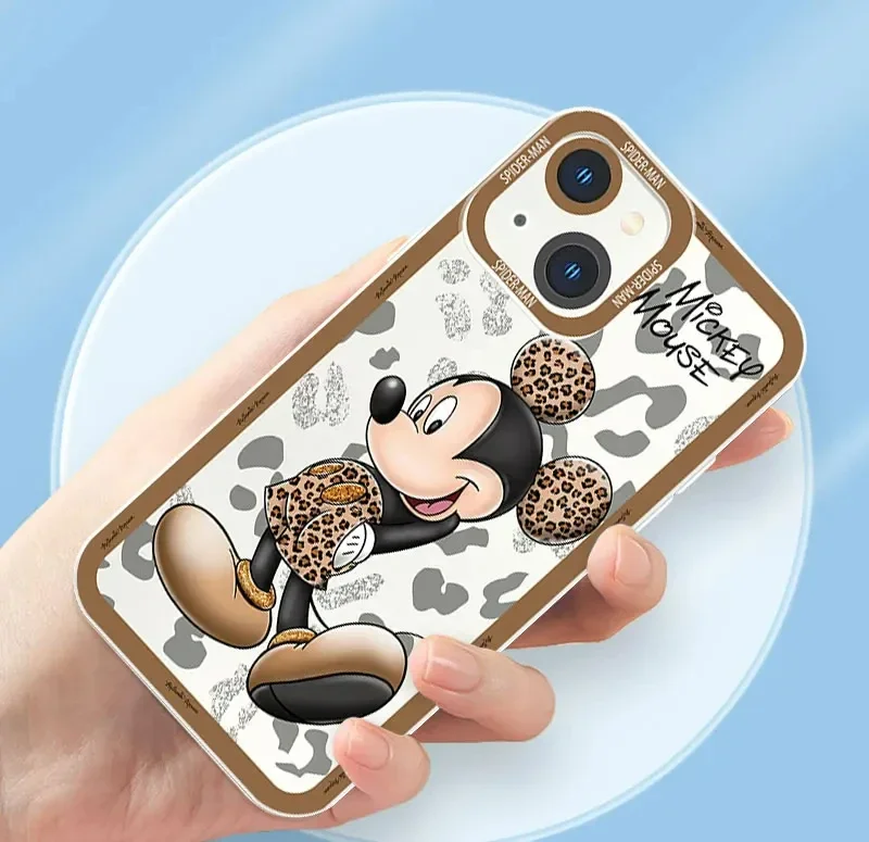 Minnie Mouse Anime Phone Case For iPhone 15 14 13 12 mini 11 Pro Max 8 7 Plus SE2022 XR XS X Transparent Soft Disney Cover