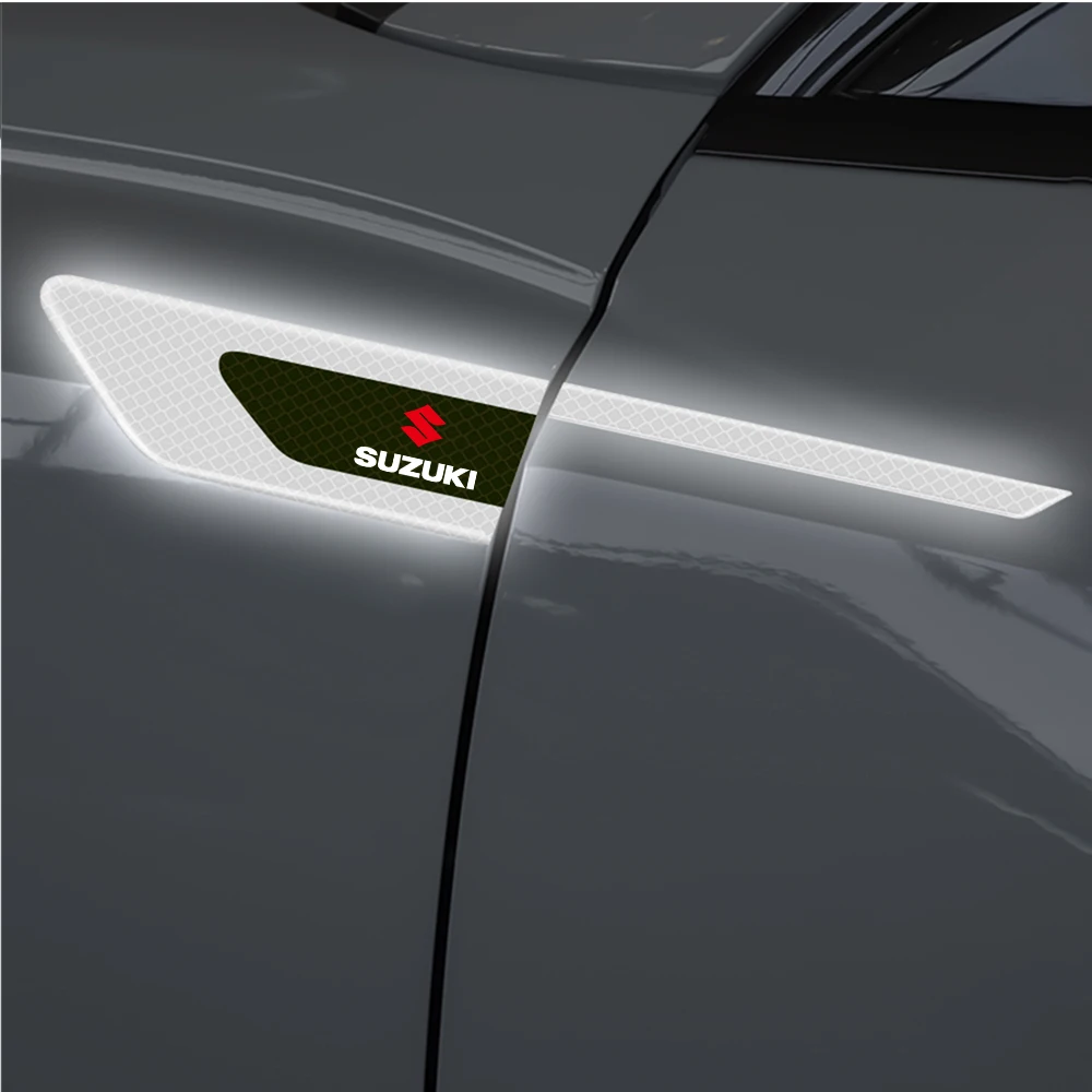Car Reflective Decor Decal Fender Anti-Scratch Safety Warning Sticker For Suzuki SX4 Swift Alto Liane Grand Vitara Jimny S-cross - view 4