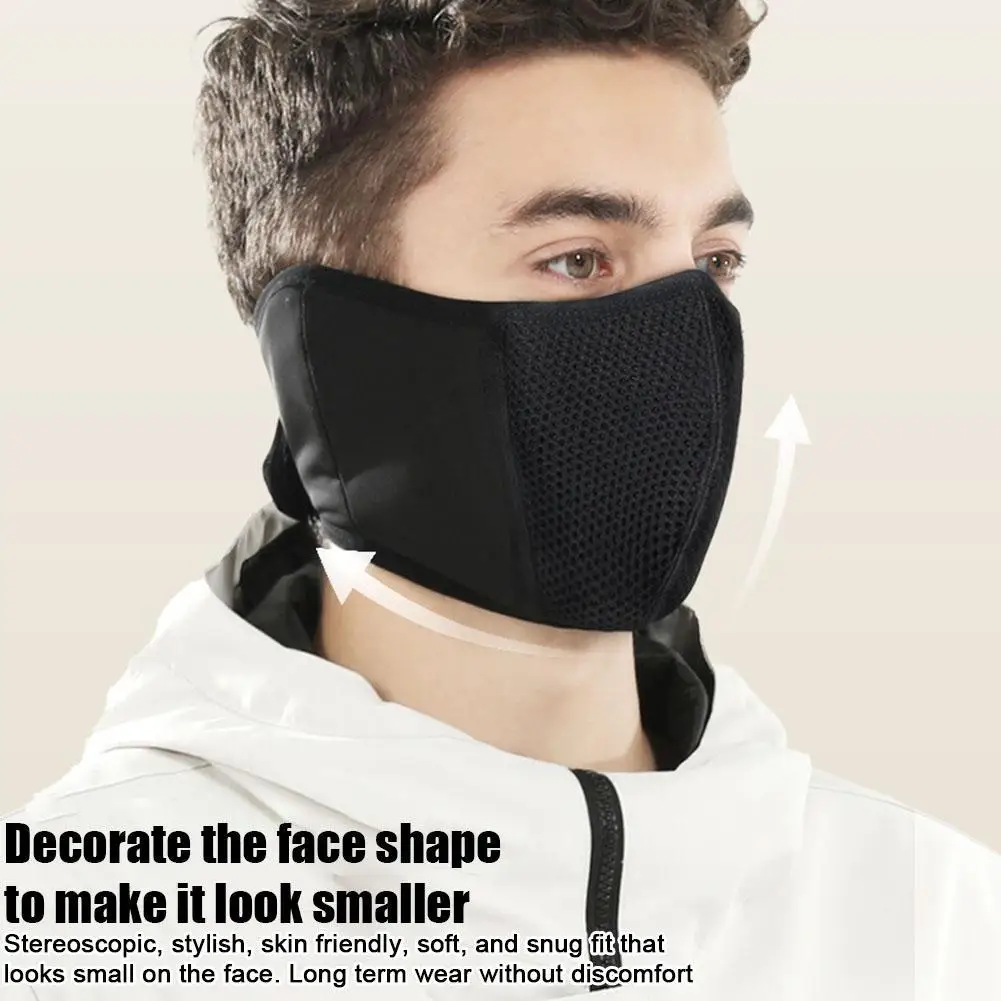 Windproof Riding Ski Mask Winter Warm Wool Mask Dustproof Hood Reusable Outdoor Warm Mask Outdoor Sports Thermal Face Cover