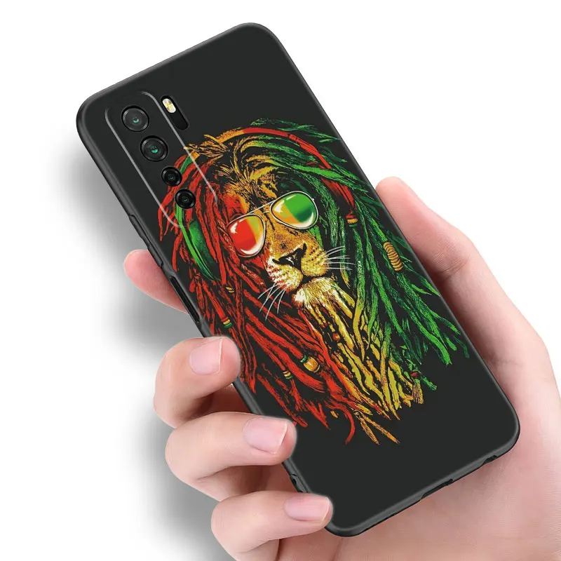 Reggae Bob Marley Black Silicone Phone Case For Huawei Nova 8 9 10 SE 11 Ultra 12 Pro 7i 8i 11i 11E Y70 Plus Y60 Y61 Y71 Y90 Y91