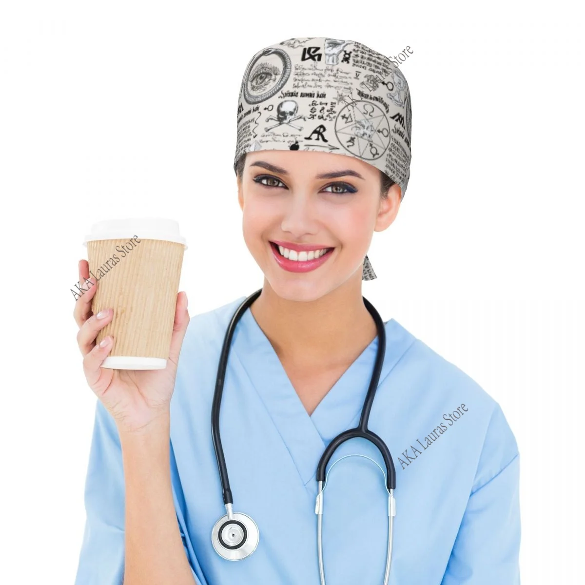 Accessori per allattamento con teschio Cappello per chirurgia Cappello per chirurgia Dentista Berretto da laboratorio per animali Berretto per scrub Berretto per anaestesia