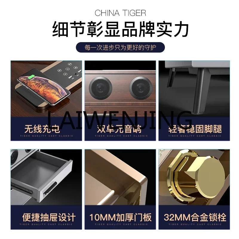 ii2-28 6Italian Solid Wood Invisible Safety Bedside Table 72cm High Anti-Theft Small Bedroom Bedside Drawer Hidden Safe Box