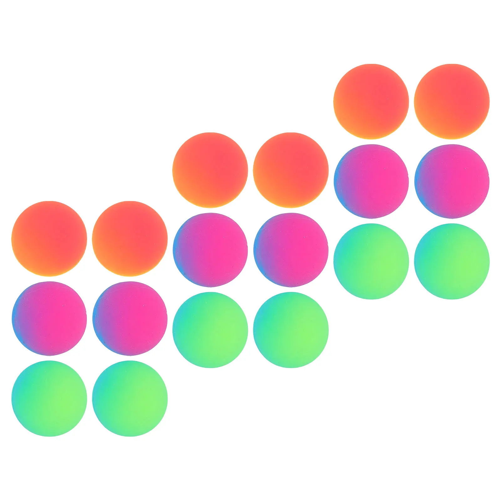 

18Pcs Kids Bouncy Balls Giant 45Mm Jumbo Rubber High Bounce Two-Color Gradient Bulk Party Bag Fillers Birthday Carnival