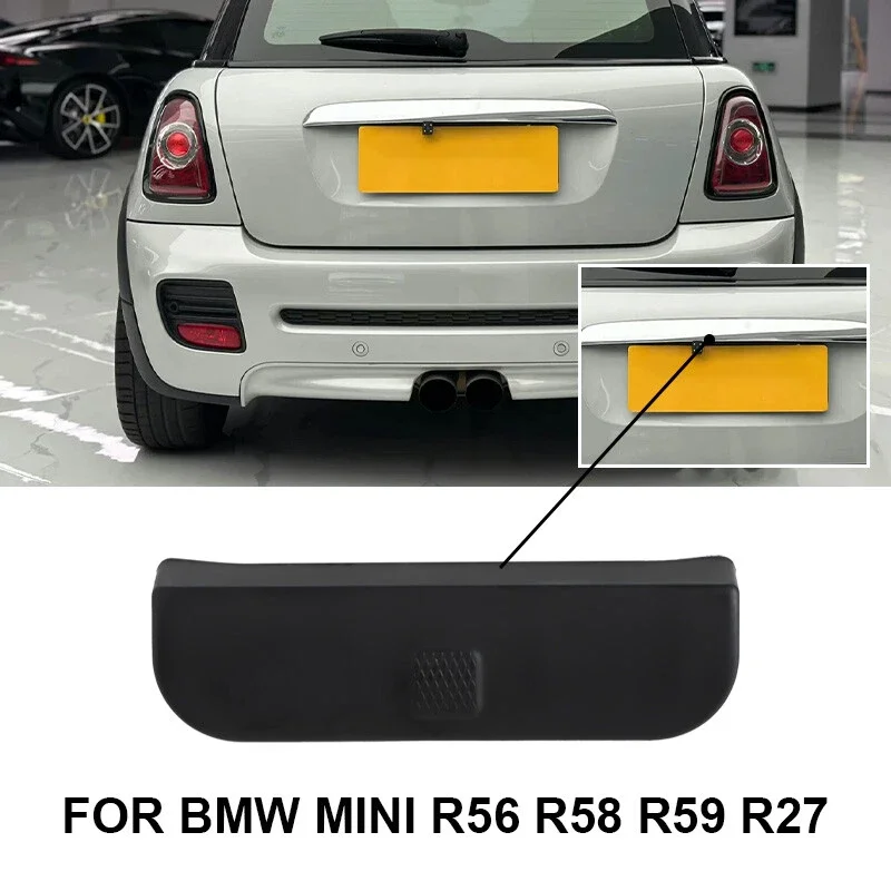 1pc Car Rear Trunk Handle Rubber Cover Trunk Lid For BMW Mini Copper R56 R57 R58 R59 Auto Parts Car Tailgate Switch Cover Cap