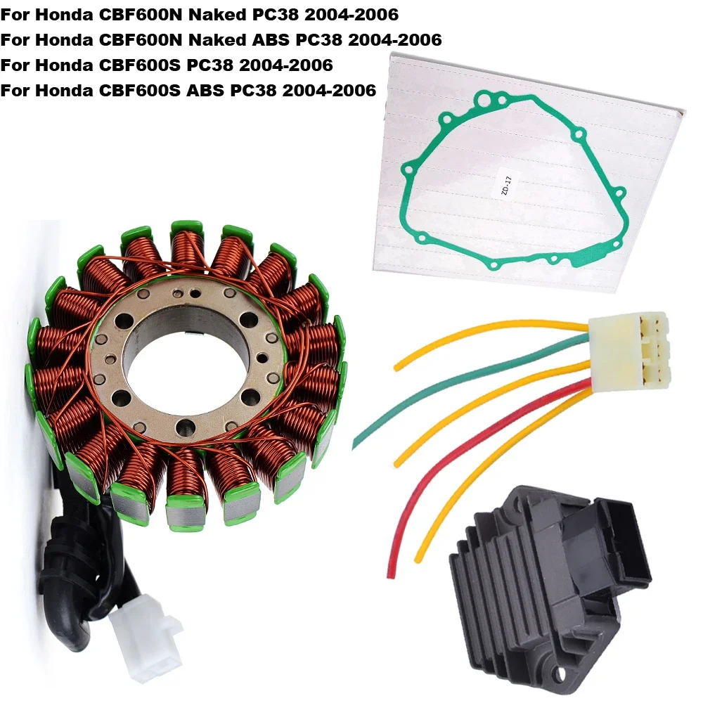 

Motorcycle Magneto Stator Rectifier Gasket Set For Honda CBF600S PC38 CBF600N Naked ABS PC 38 2004 2005 2006