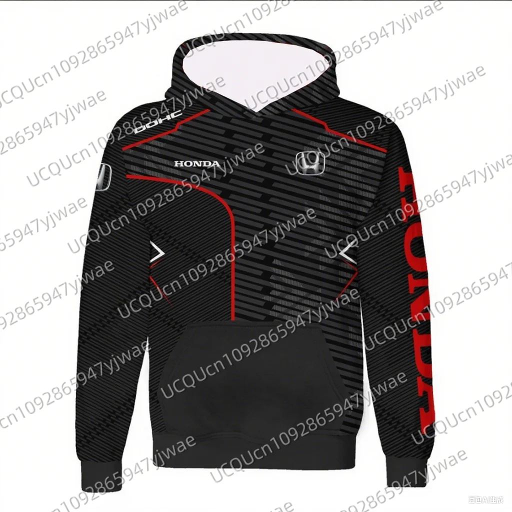 

Quick Dry Honda Motorcycle Jersey Hooded Hoodies Breathable Riding Dirt Bike and Mountain Racing Men's Women's Armored Hoodie